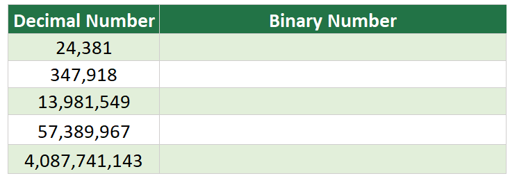 How to Convert Large Decimal Numbers to Binary | Encyclopedia-Excel image.
