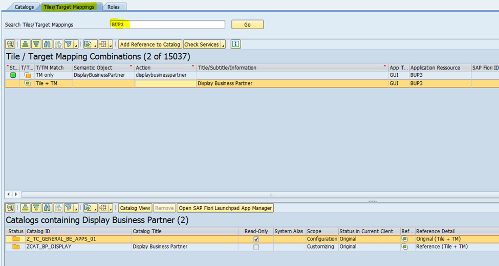Adding a New Tile to a Technical Catalog