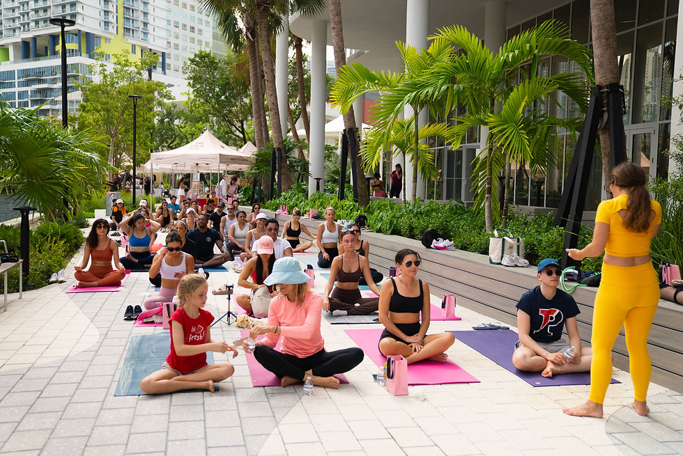 Free Sunday Yoga by the River at the Flow Brickell Farmer's Market