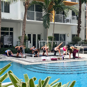 Resident Yoga class at Suriana Boca