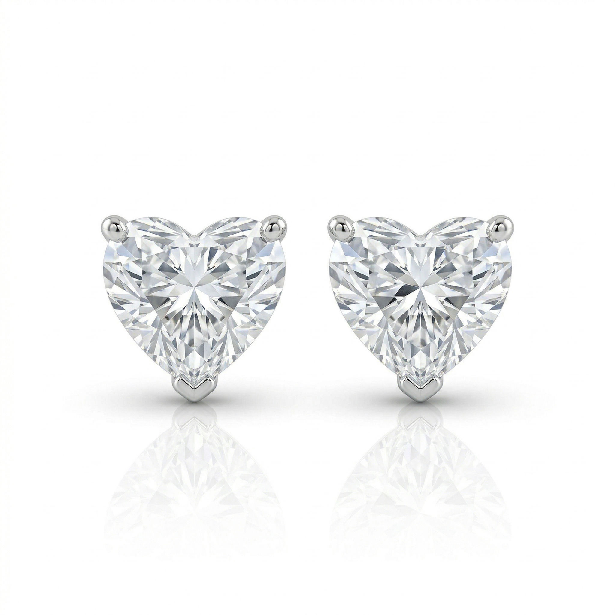 HEART SHAPED STUD EARRINGS