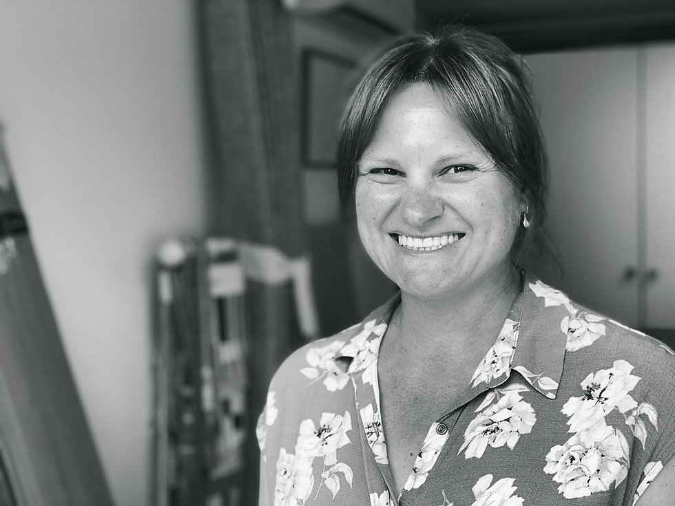 Katie Sudbury, a curtain maker in her workroom in Farnborough, Hampshire, UK.