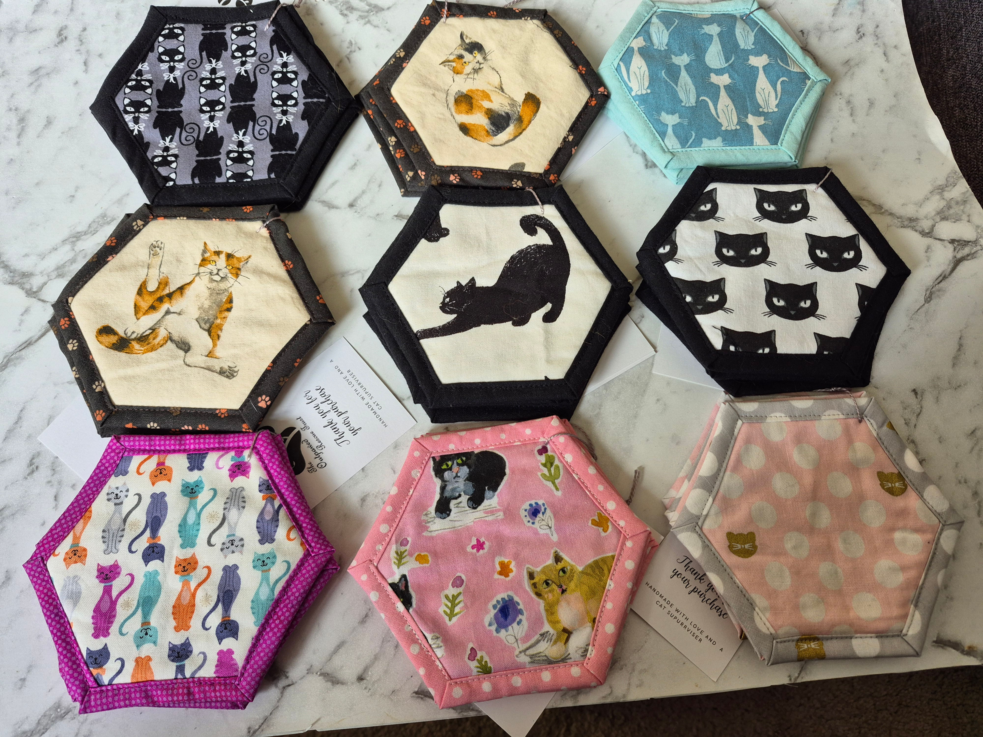 Handmade Glass/Mug coasters sets