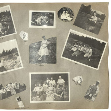 Photographs from a Memory Book, linking to an article exploring the first pages of a memory book