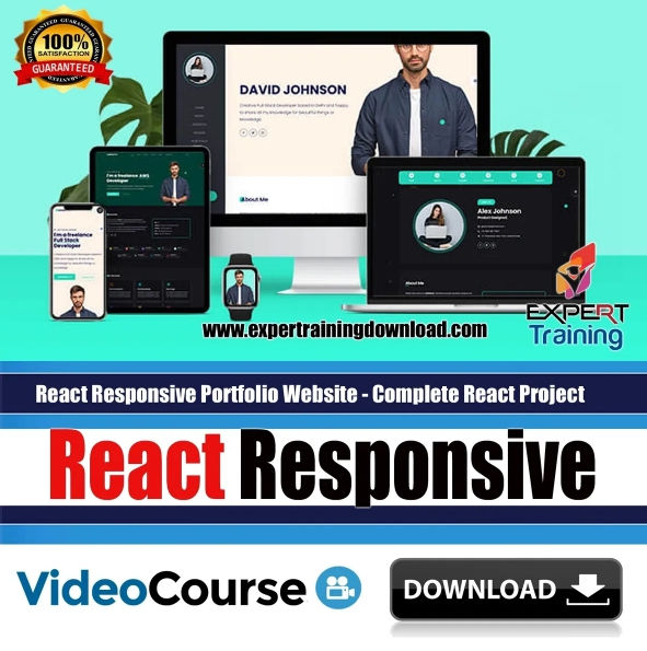 React Responsive Portfolio Website - Complete React Project Course & Guides