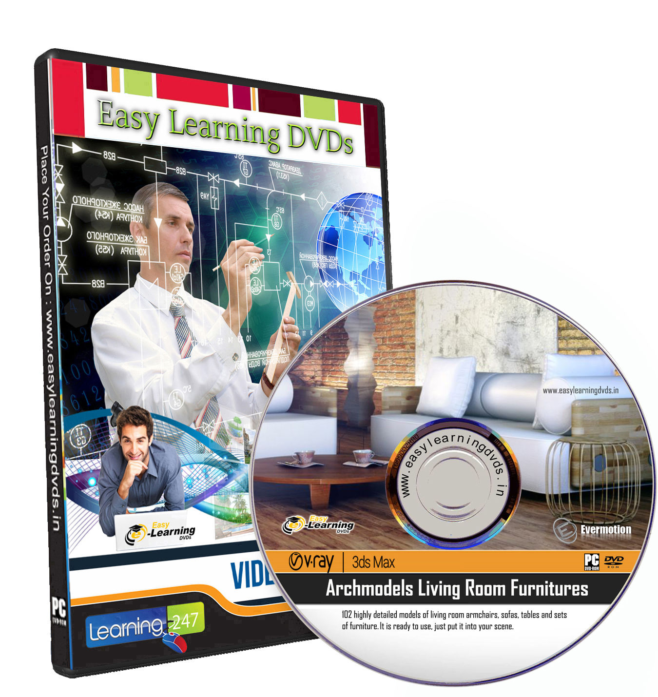 3ds Max V-Ray 3D Archmodels Living Room furniture ( 102 highly detailed 3D model