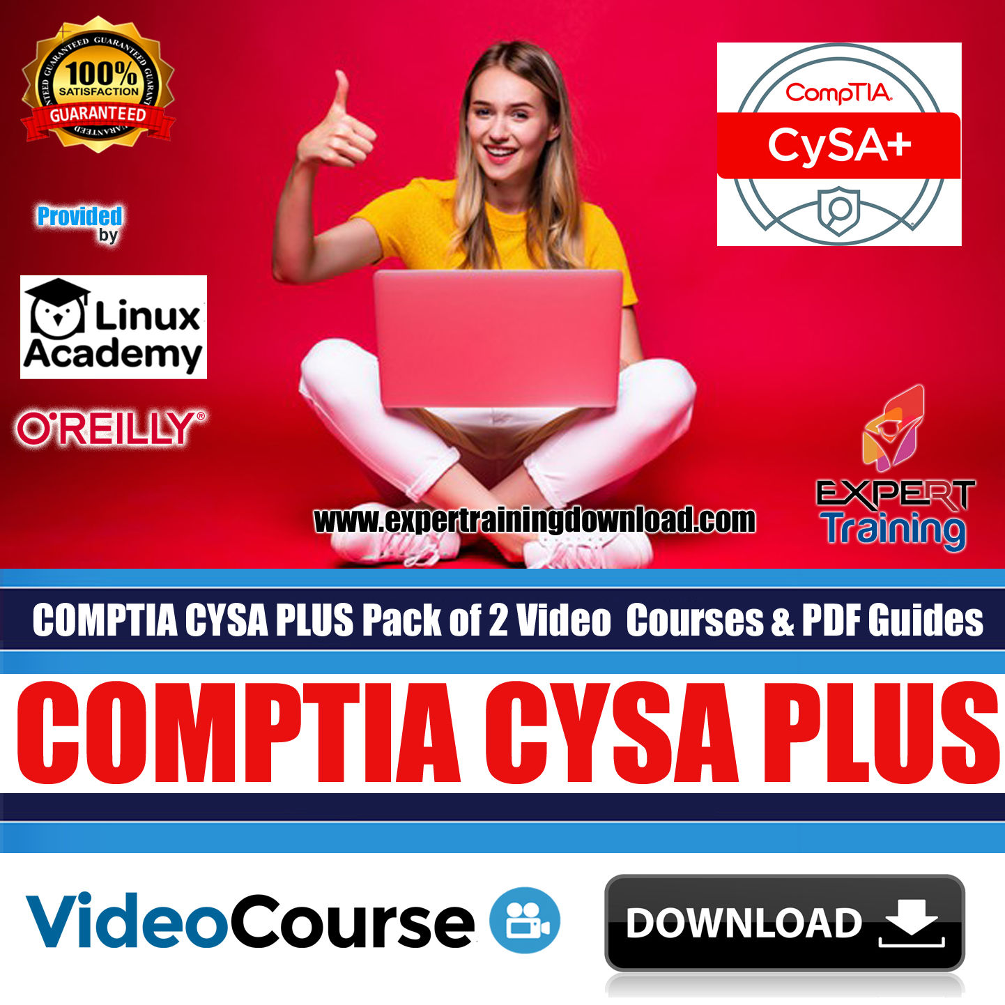CompTIA Cybersecurity Analyst (CySA+)Plus Certification Pack of 2 Video Courses