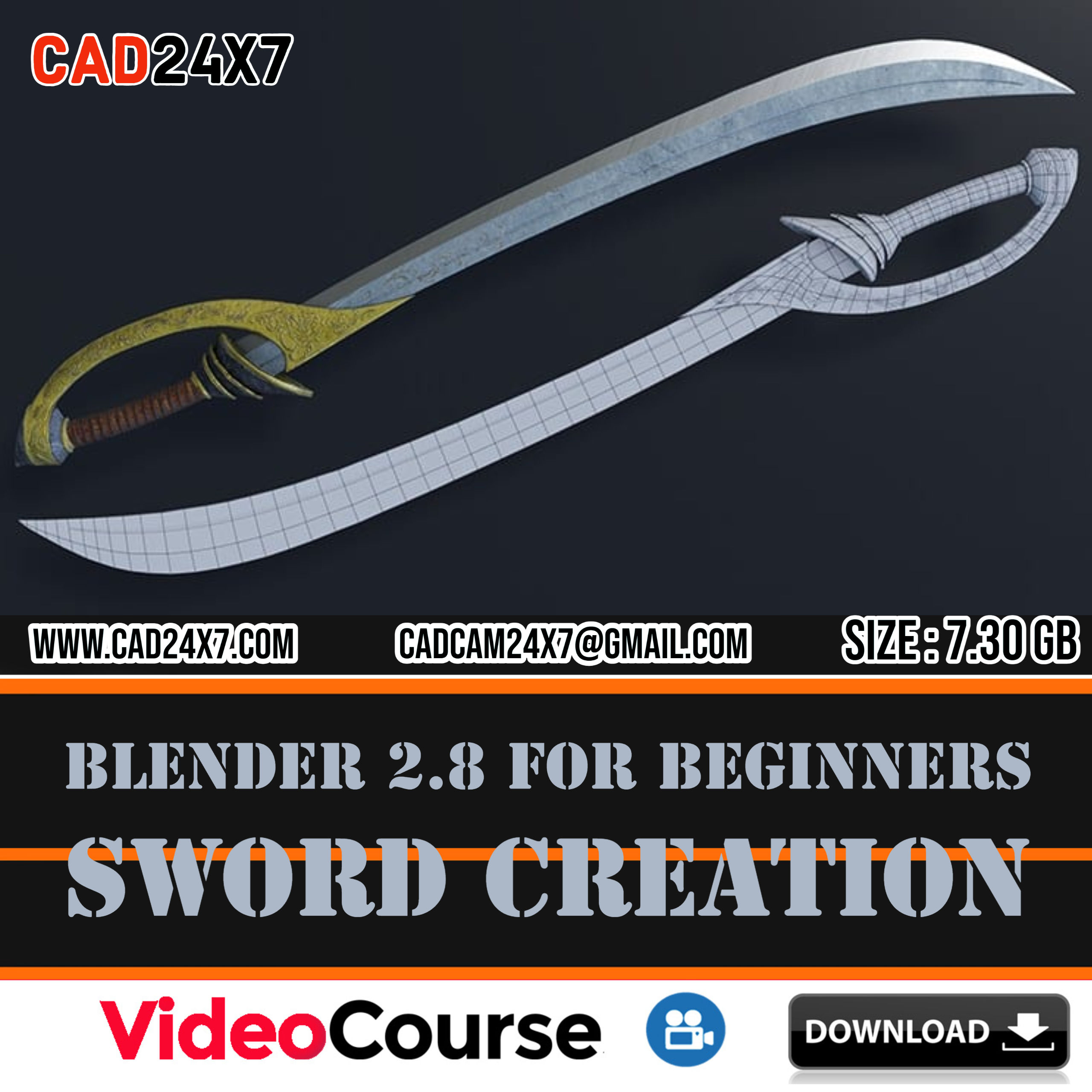 Blender 2.8 for beginners ‑ Sword creation