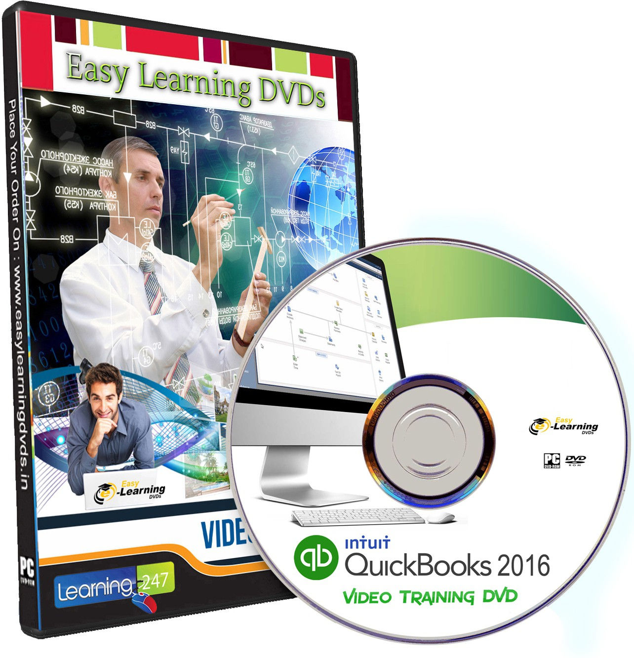 Learn QuickBooks 2016 Video Course Training Tutorial on DVD