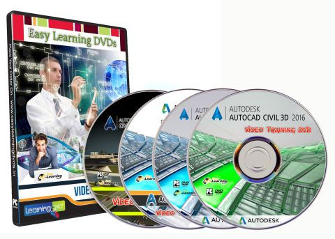 Mastering AutoCAD Civil 3D Courses Video Training & Project On 4 DVDs