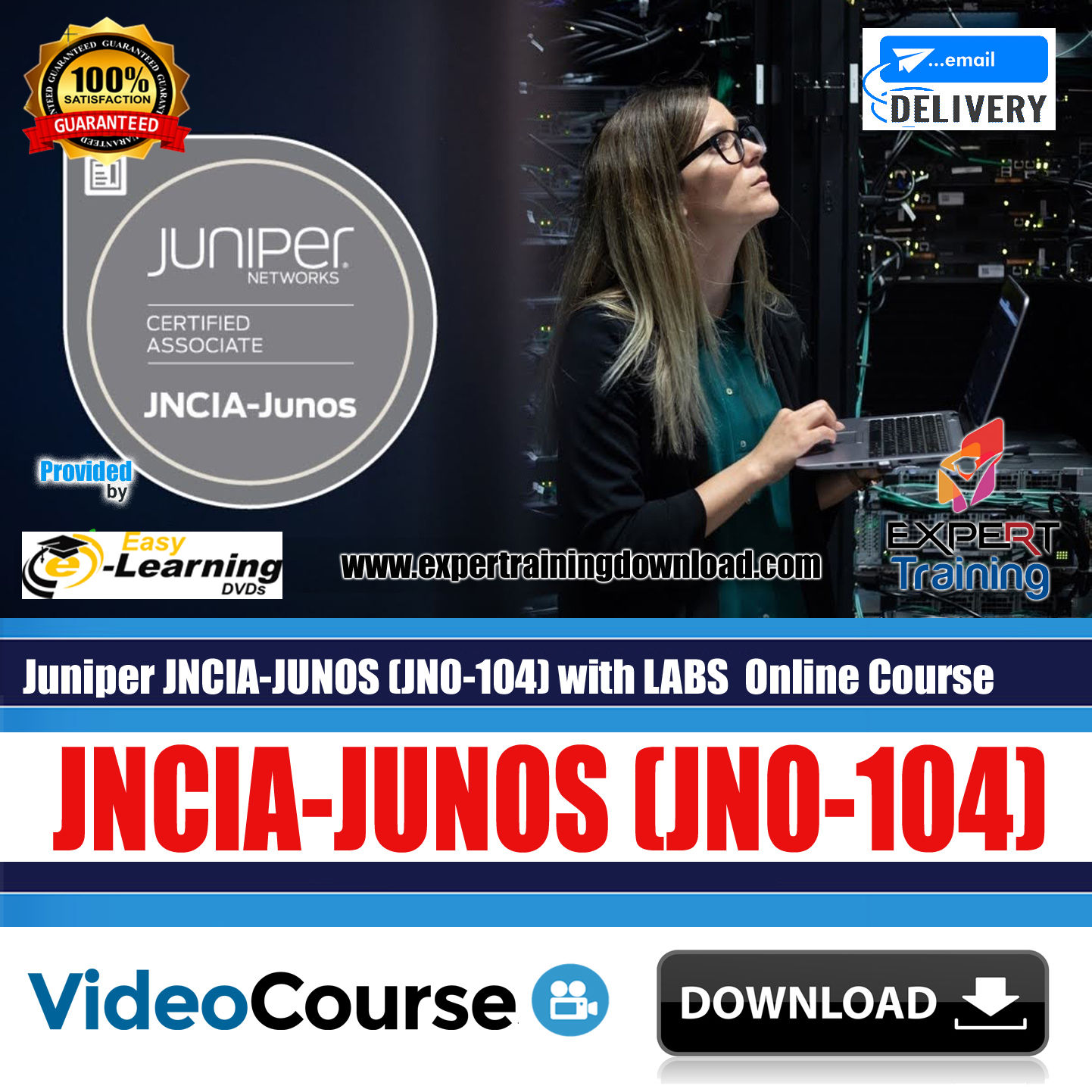 Juniper JNCIA-JUNOS (JN0-104) with LABS Online Training Course