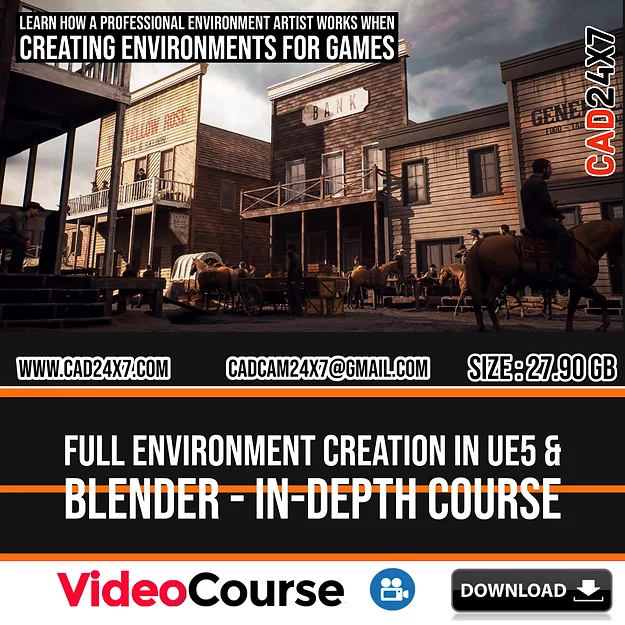 Full Environment Creation in UE5 & Blender - In-Depth Course