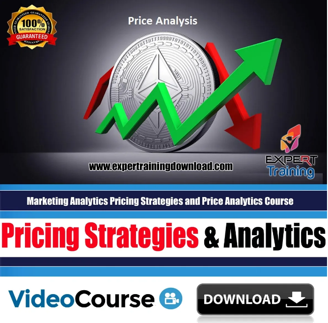 Marketing Analytics Pricing Strategies and Price Analytics Course