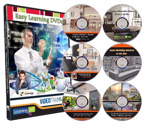 3ds Max for Interiors Designing 9 Courses on 6 DVDs Bundle Pack