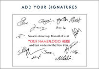 Corproate Christmas Card Signatures