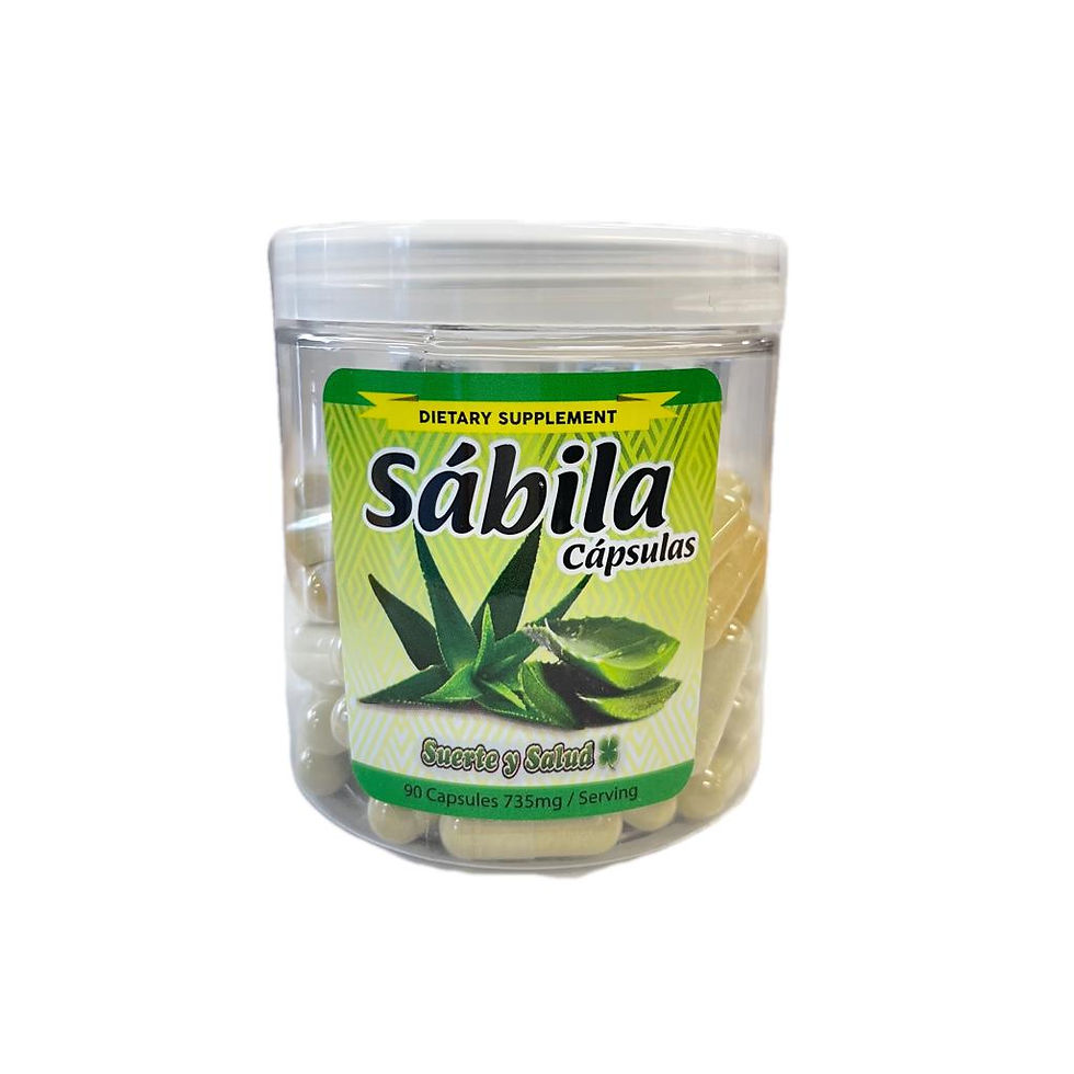 Sabila (Aloe Vera) 90 Capsulas 735mg 100% Natural