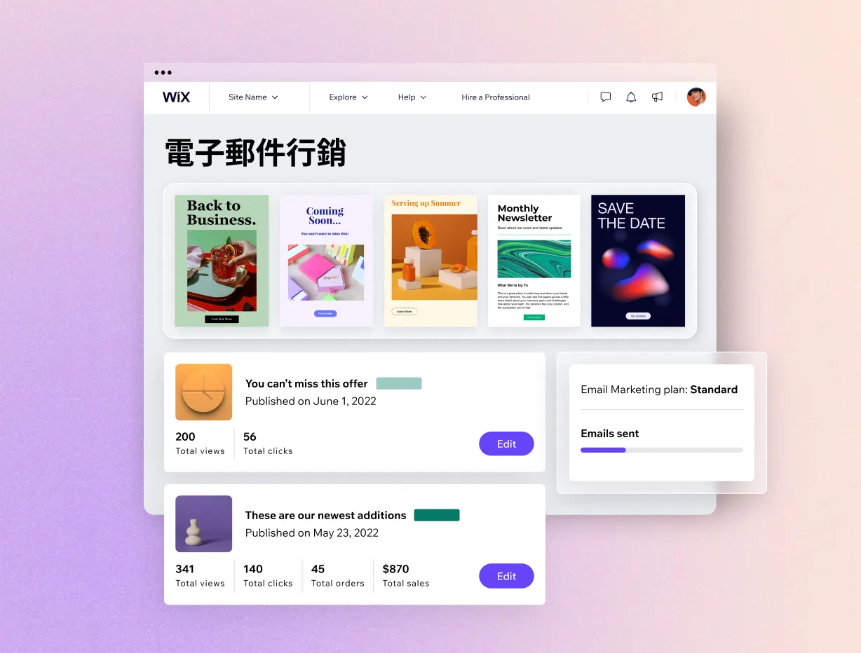 Wix 電子郵件行銷 Preview 4