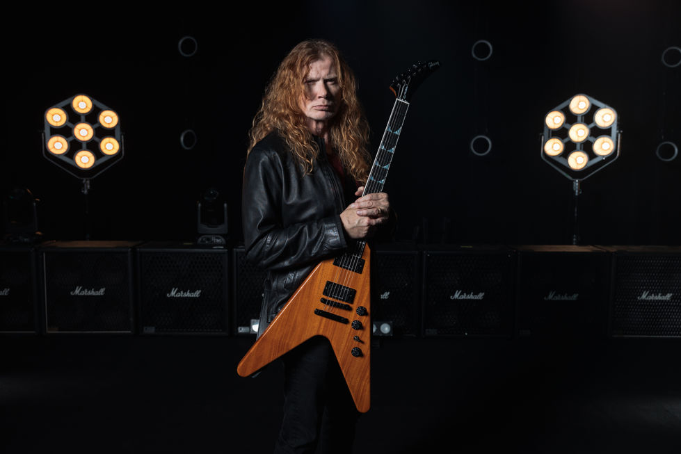 Mustaine Flying V EXP Antique Natural-6