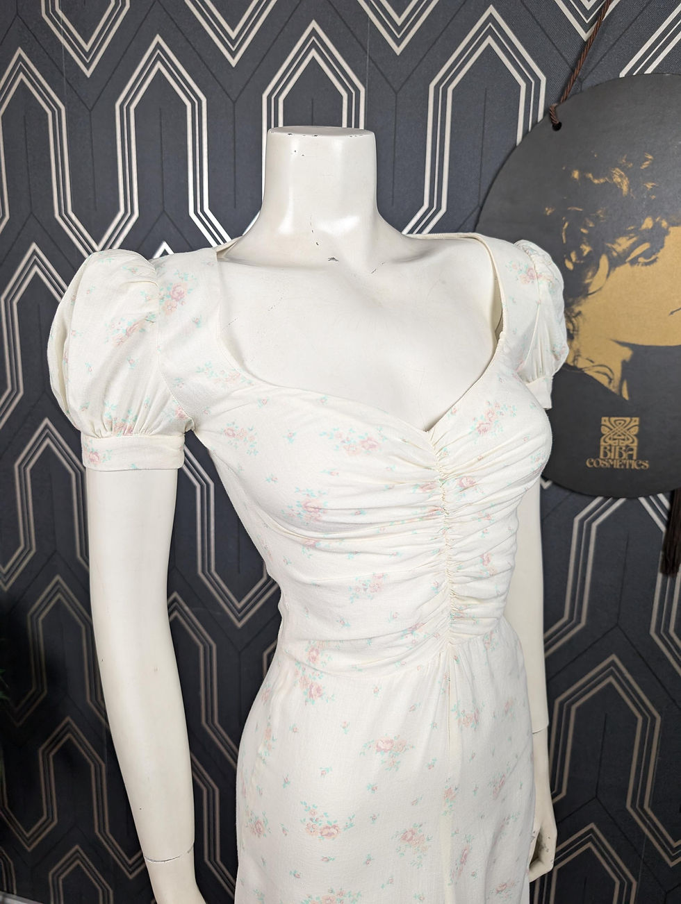 Thumbnail: Original 1974 Biba Classic Floral Cotton Tea Dress