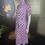 Thumbnail: Original 1969 Biba Purple Cream Deco Design Dress