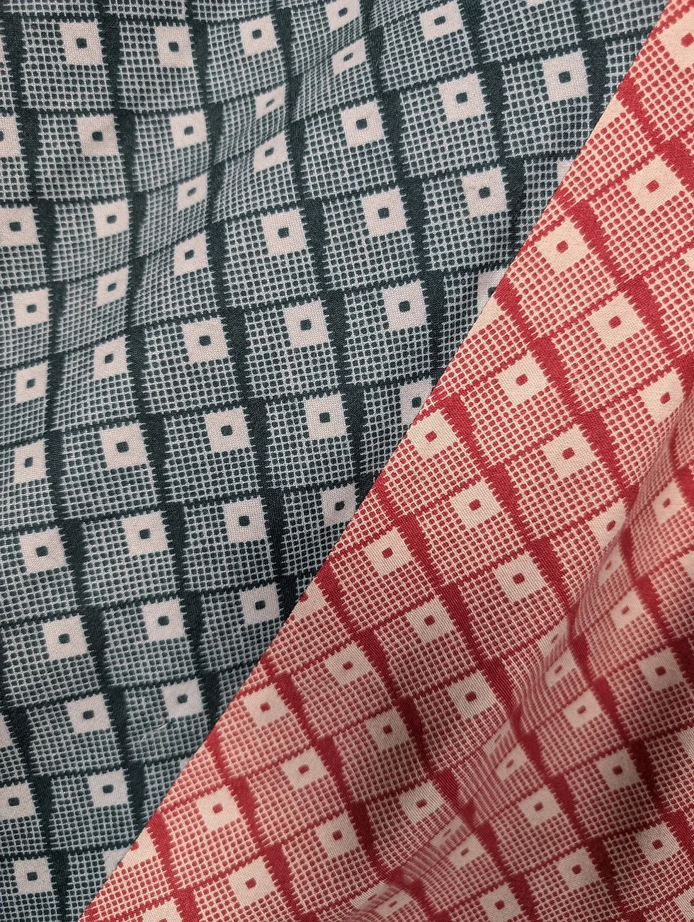 Thumbnail: Classic Iconic Original 1970 Biba Viscose Rayon Deco Print Colourful Skirt