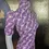 Thumbnail: Original 1969 Biba Purple Cream Deco Design Dress