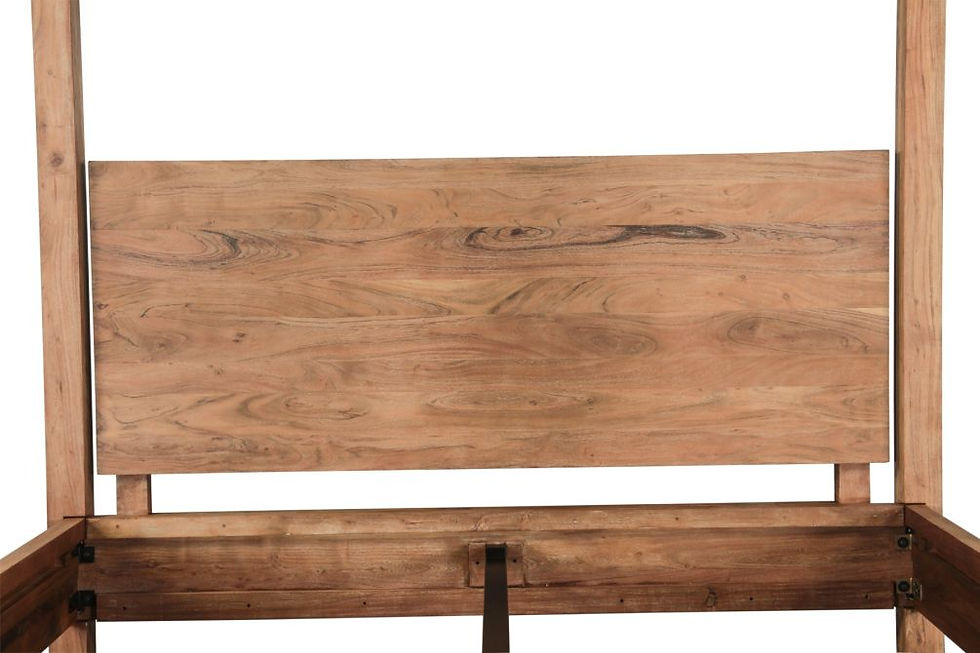 Thumbnail: Sedona Canopy King Bed in Brushed Acacia