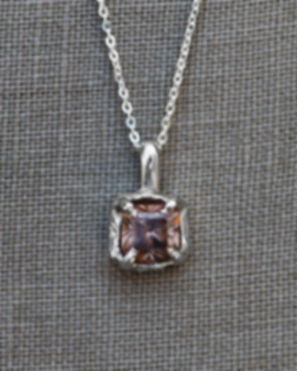 Luangwa River Sand Smoky Topaz Pendant