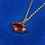 Thumbnail: Kuwa 9K Yellow Gold Mandarin Garnet Kite Pendant