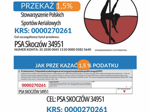 Wesprzyj rozwój sportów aerialowych – przekaż 1,5% podatku