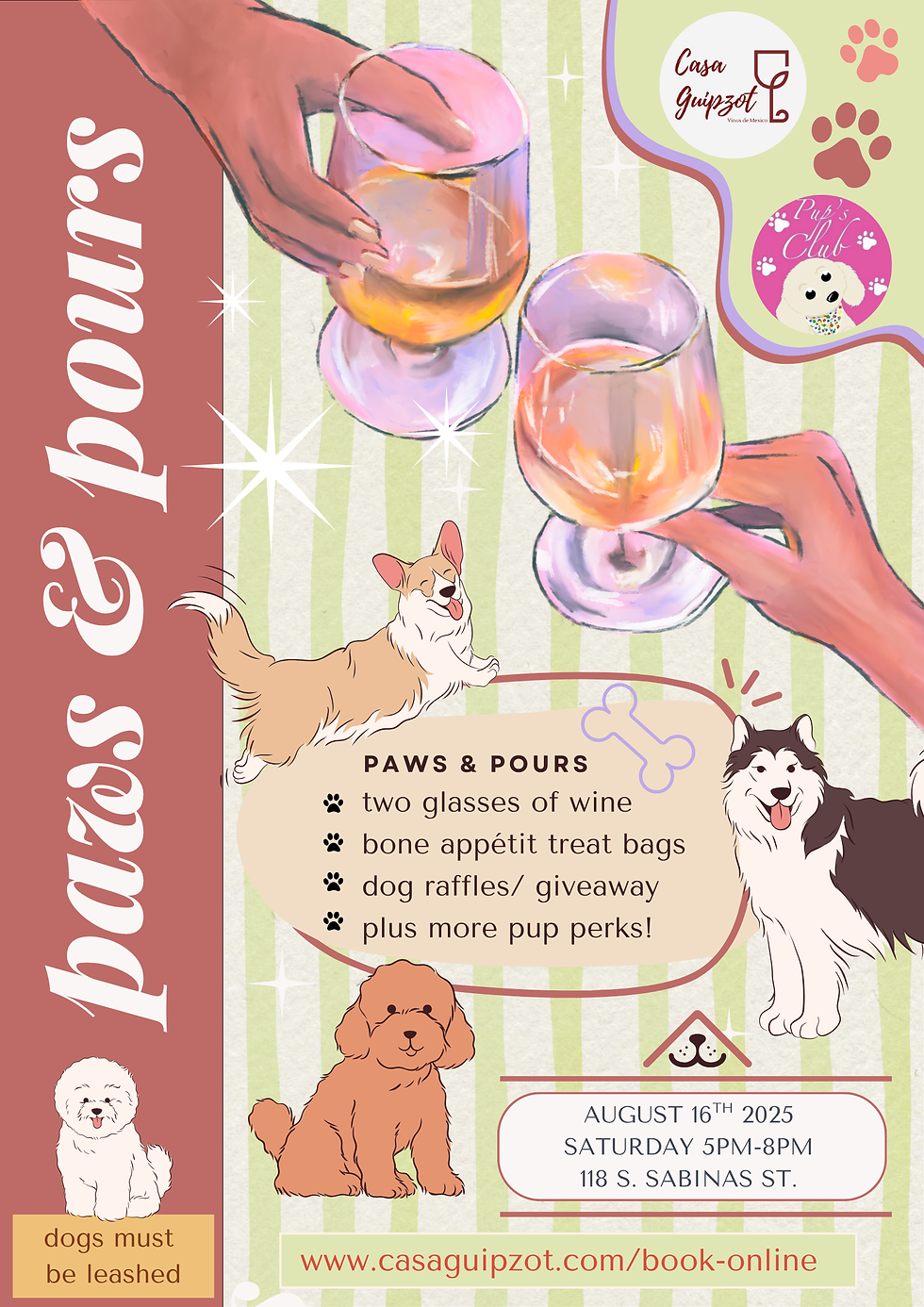 Paws & Pours: A Dog Friendly Wine Social