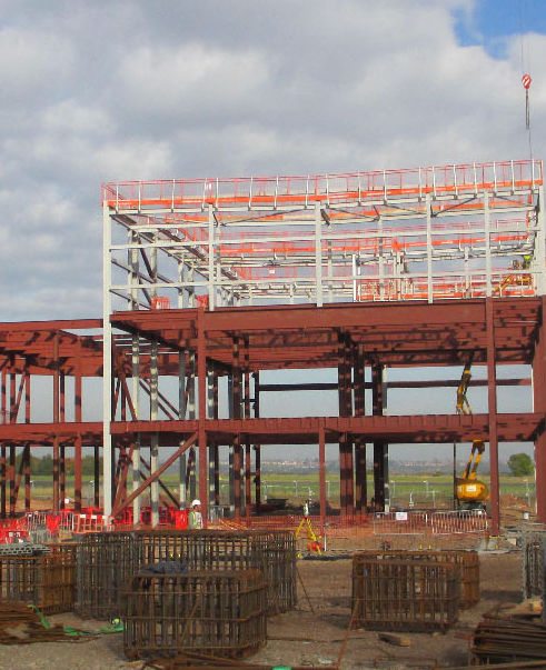 On-site construction inspection for a construction site in Huntingdon.