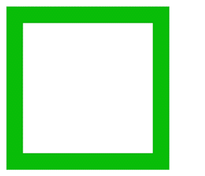 non looped green and green