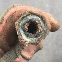 Water main pipe that needs replacing