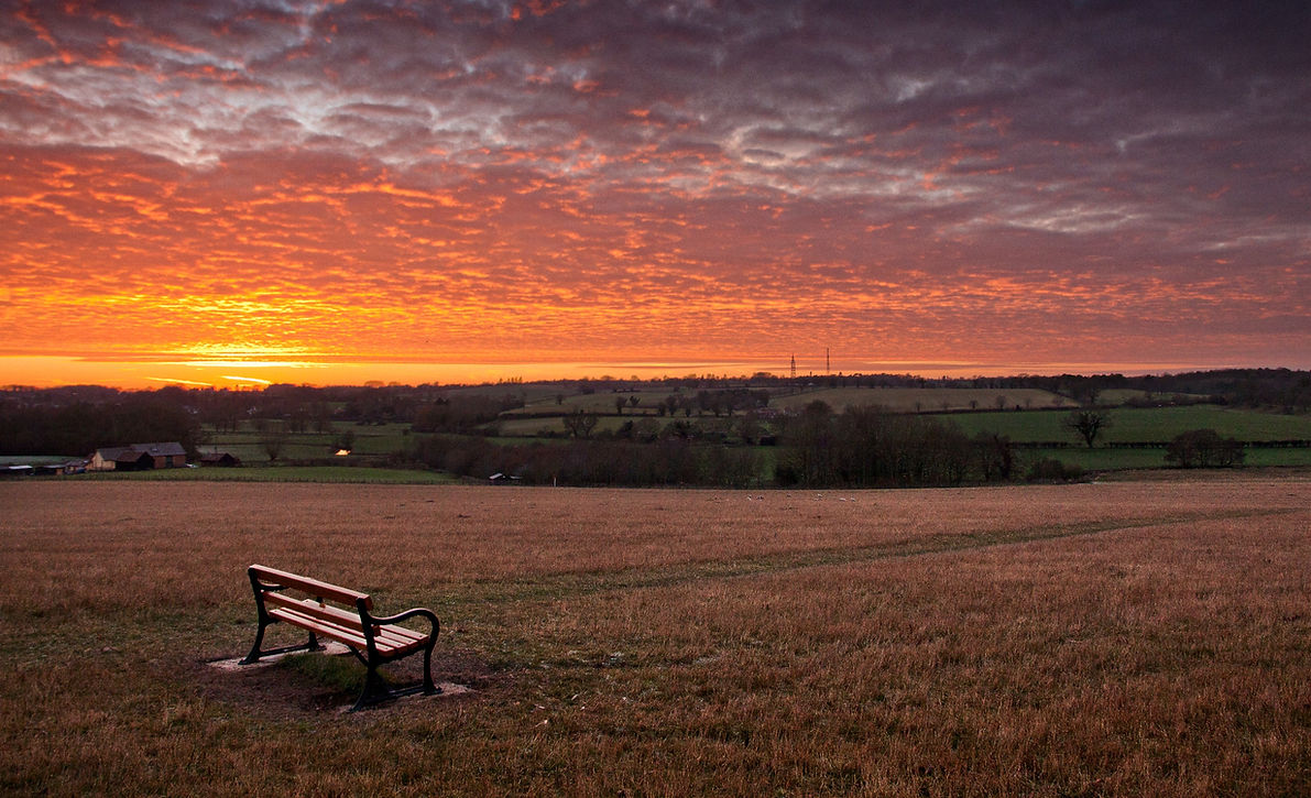 Sunrise bench