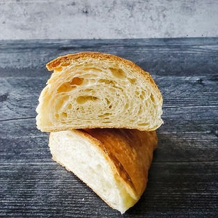 8/09/202 -First attempt at baking croissants; "needs more air..."