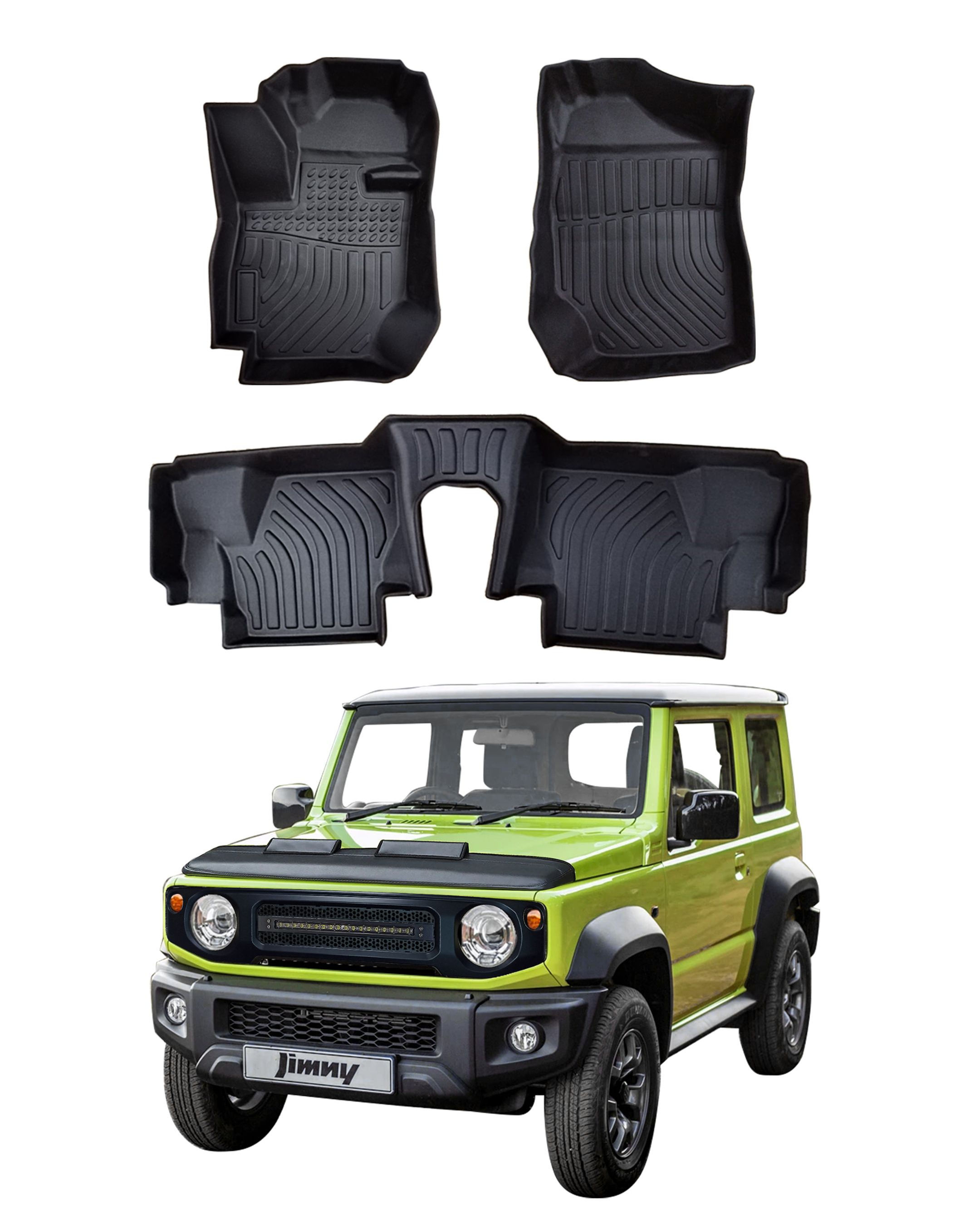 Tapetes uso rudo 3D tipo charola para Suzuki Jimny 3 puertas 2021+ TA