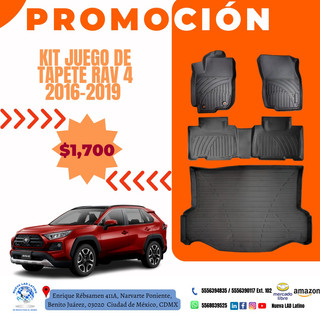 Kit Juego de Tapetes RAV 4 2016-2018