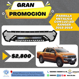 Parrilla Metalica con Luz Ranger