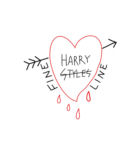 harry styles heart drawing