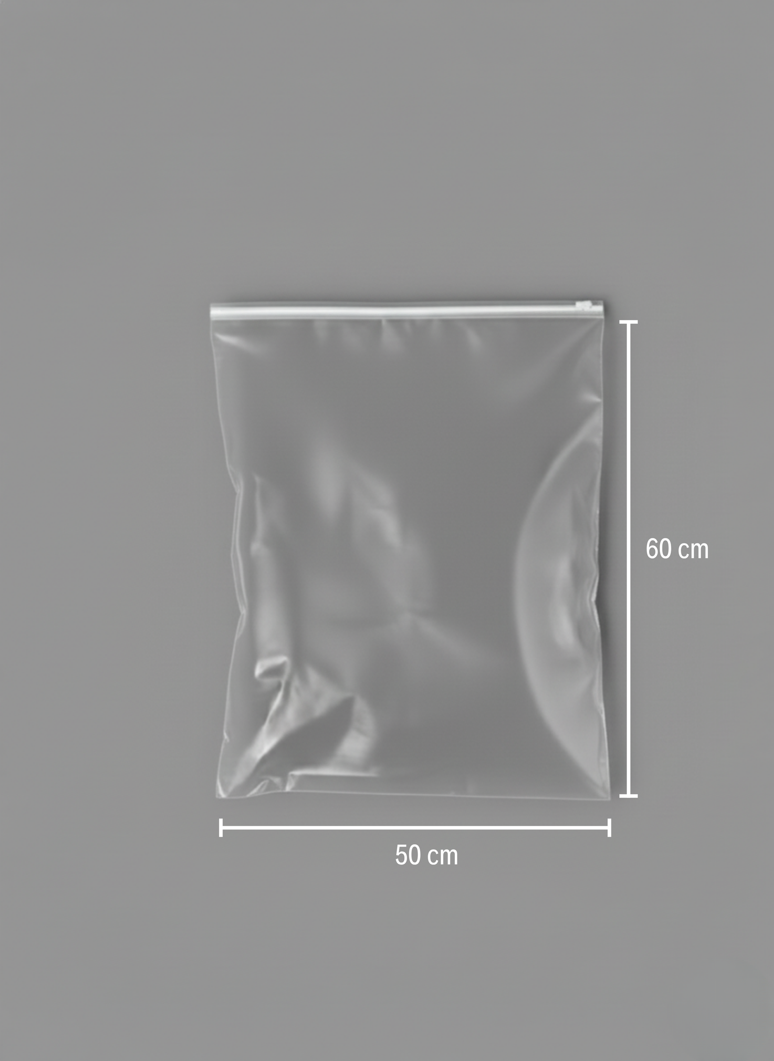 50x60 cm Buzlu Fermuarlı Poşet