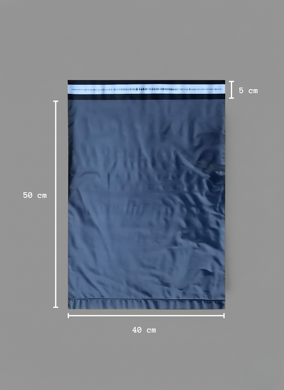 40x50+5 cm Bantlı Şeffaf Kargo Poşeti