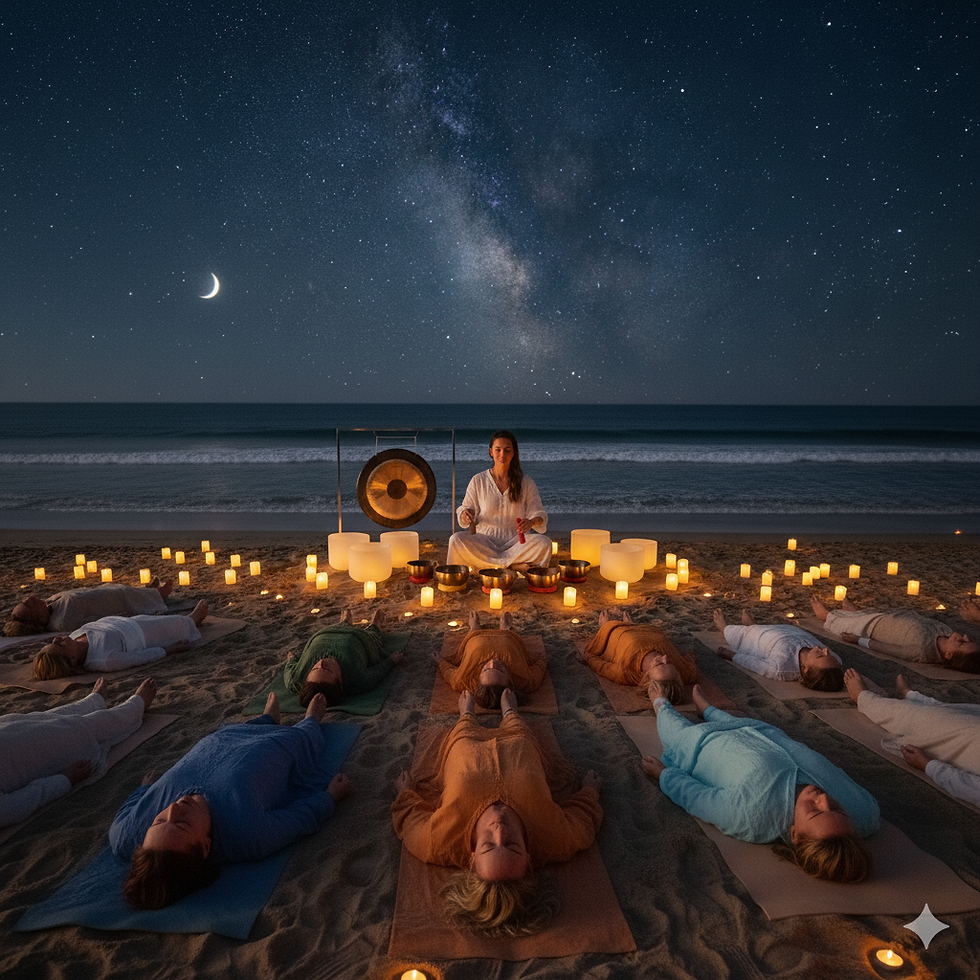 Portal 1010 - Baño de Sonido Bajo Estrellas Y Velas 