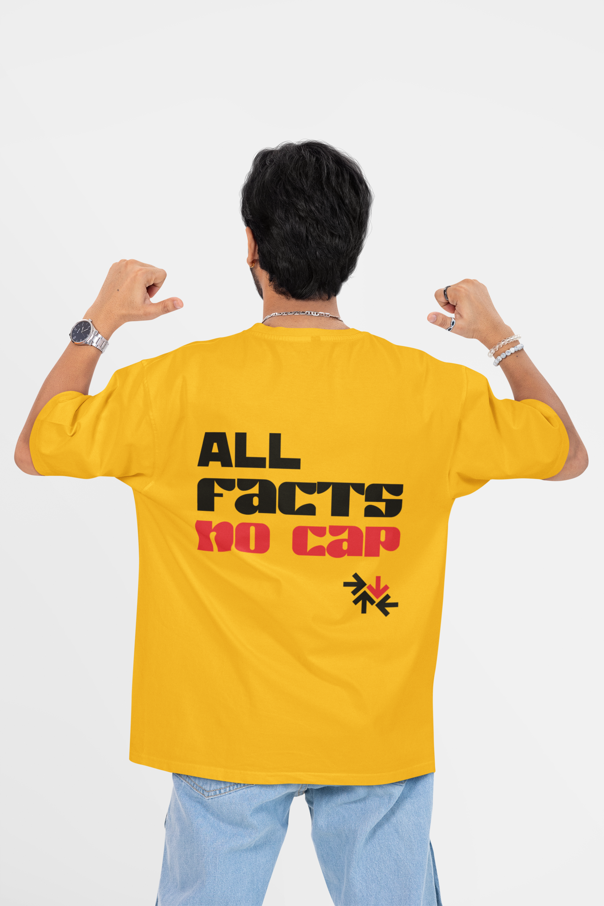 No Cap Oversized Baggy Fit Graphic Printed Tshirt