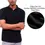 Thumbnail: Solid Black Regular Fit Polo Tshirt