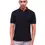 Thumbnail: Solid Black Regular Fit Polo Tshirt