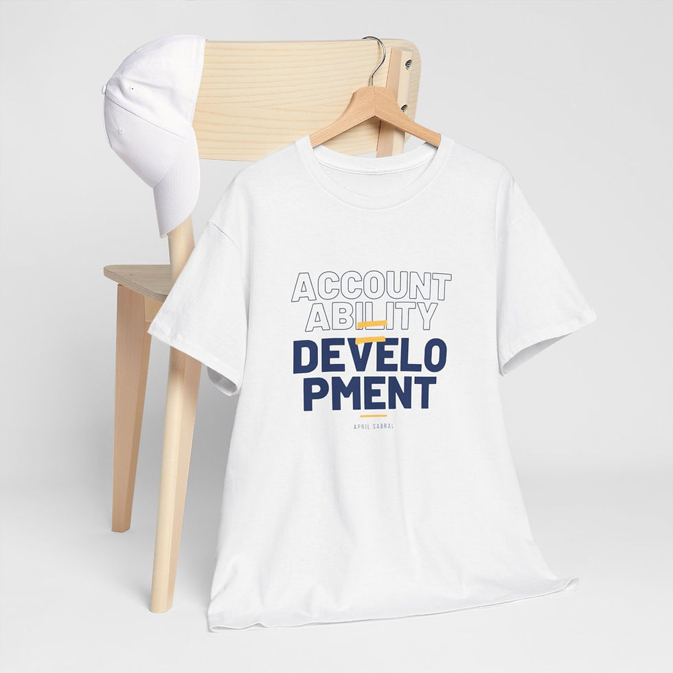 Thumbnail: Inspirational Unisex Heavy Cotton Tee - 'Accountability Development'
