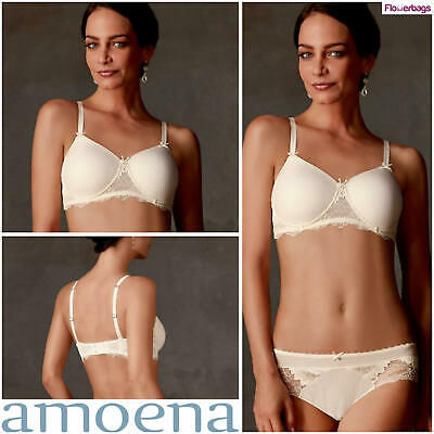 Thumbnail: Amoena Aurelie Padded Non Underwire Mastectomy Bra - Cream 44155