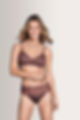 Thumbnail: Amoena Carrie Non Wired Mastectomy Bra Rose Taupe / Dark Blue 44552