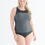 Thumbnail: Amoena Ayon Mastectomy Half Bodice Black/White 71112